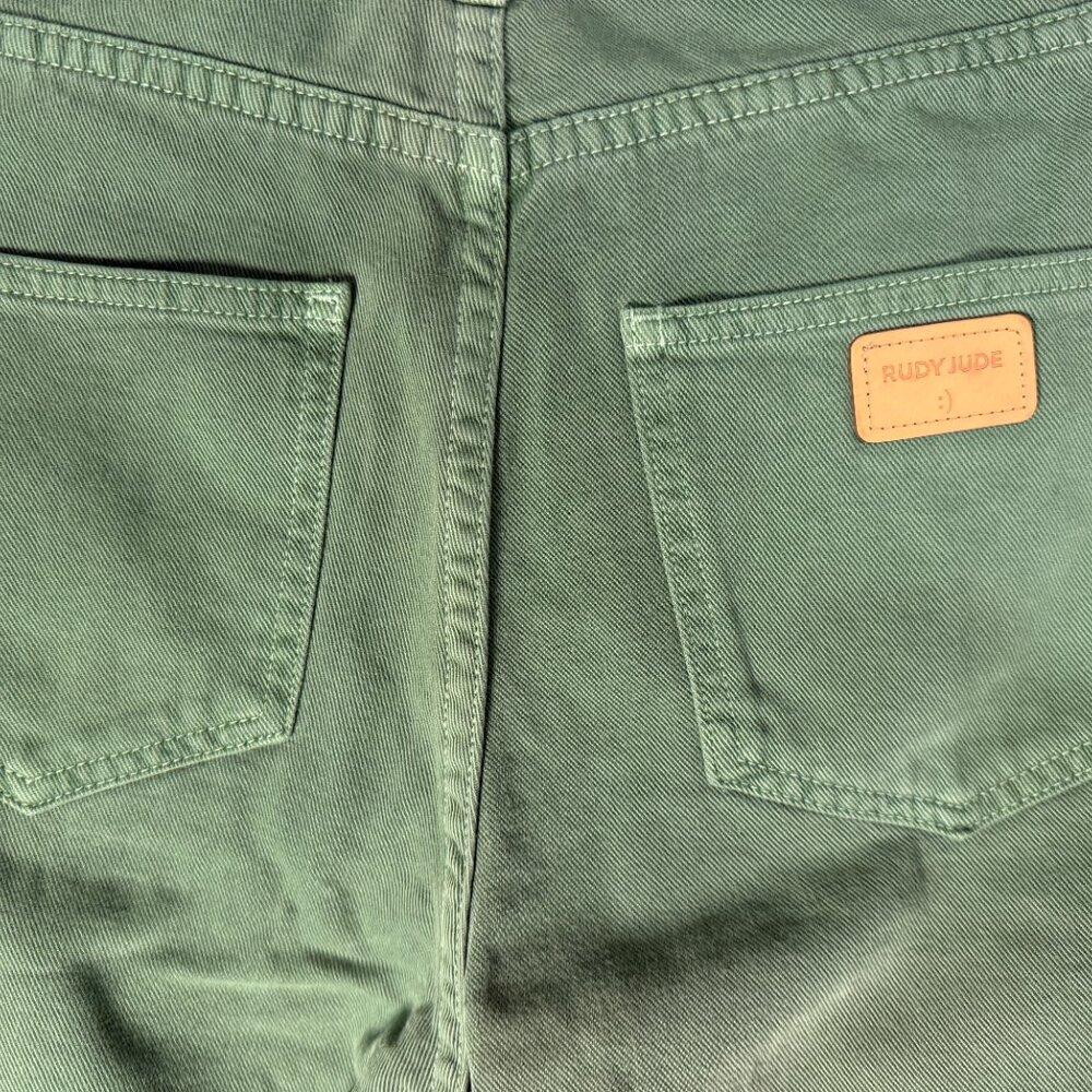 Rudy Jude Green Utility Jeans Brand New Size 3 - Picture 3 of 10